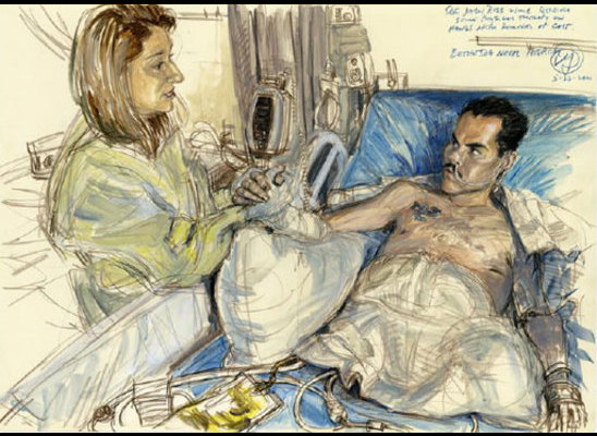 Sgt. Jason Ross by artist Victor Juhasz